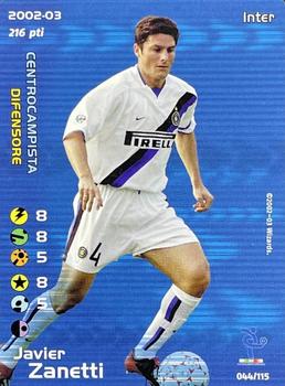 2002 Wizards Football Champions Calciomercato #44 Javier Zanetti Front