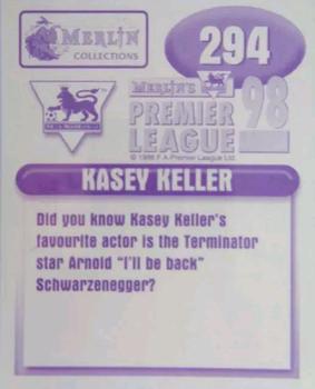 1997-98 Merlin F.A. Premier League 98 #294 Kasey Keller Back
