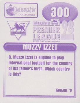 1997-98 Merlin F.A. Premier League 98 #300 Muzzy Izzet Back