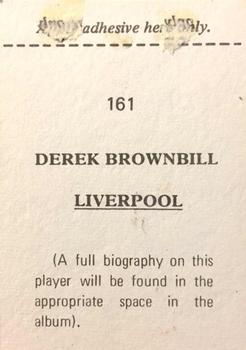 1974-75 FKS Wonderful World of Soccer Stars #161 Derek Brownbill Back