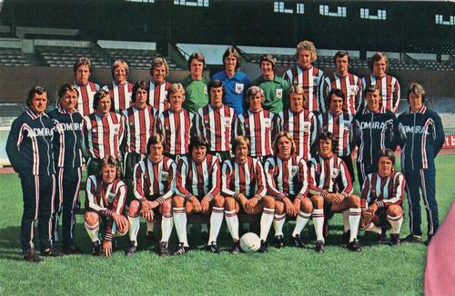 1975-76 FKS Euro Soccer Postcards #NNO Sheffield United Front