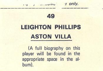1976-77 FKS Soccer Stars #49 Leighton Phillips Back