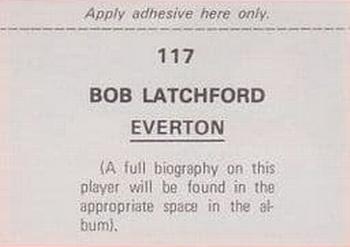 1976-77 FKS Soccer Stars #117 Bob Latchford Back