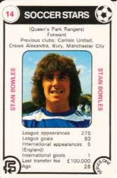 1977-78 FKS Trump Soccer Stars Series One #14 Stan Bowles Front