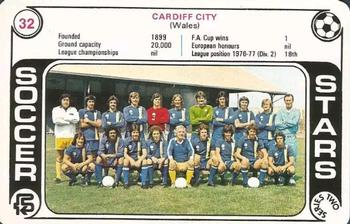 1977-78 FKS Trump Soccer Stars Series Two #32 Cardiff City Front