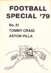 1978-79 Americana Football Special 79 #21 Tommy Craig Back