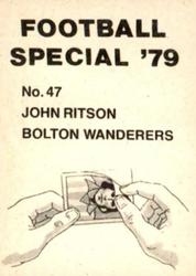 1978-79 Americana Football Special 79 #47 John Ritson Back