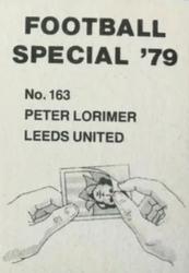 1978-79 Americana Football Special 79 #163 Peter Lorimer Back