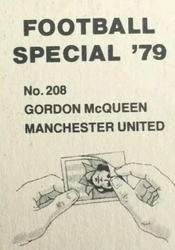 1978-79 Americana Football Special 79 #208 Gordon McQueen Back