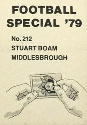 1978-79 Americana Football Special 79 #212 Stuart Boam Back