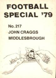 1978-79 Americana Football Special 79 #217 John Craggs Back