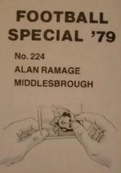 1978-79 Americana Football Special 79 #224 Alan Ramage Back
