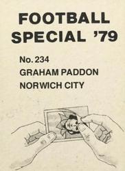 1978-79 Americana Football Special 79 #234 Graham Paddon Back