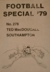 1978-79 Americana Football Special 79 #278 Ted MacDougall Back