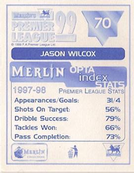 1998-99 Merlin Premier League 99 #70 Jason Wilcox Back