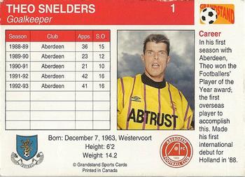 1993-94 Grandstand Footballers #1 Theo Snelders Back