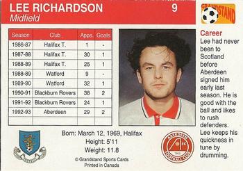 1993-94 Grandstand Footballers #9 Lee Richardson Back