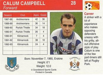 1993-94 Grandstand Footballers #28 Calum Campbell Back