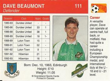 1993-94 Grandstand Footballers #111 Dave Beaumont Back
