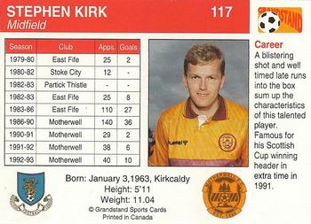 1993-94 Grandstand Footballers #117 Stephen Kirk Back