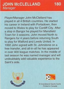 1993-94 Grandstand Footballers #180 John McClelland Back
