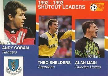 1993-94 Grandstand Footballers #200 Andy Goram / Theo Snelders / Alan Main Front