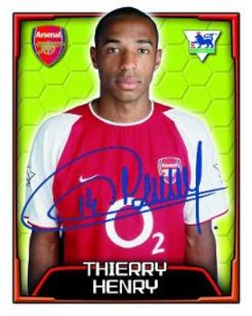 2003-04 Merlin F.A. Premier League 2004 #28 Thierry Henry Front