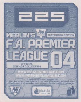 2003-04 Merlin F.A. Premier League 2004 #225 Wayne Rooney Back