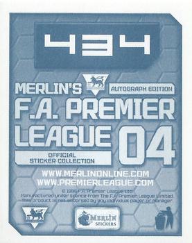 2003-04 Merlin F.A. Premier League 2004 #434 Malcolm Christie Back