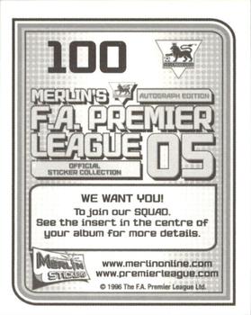2004-05 Merlin F.A. Premier League 2005 #100 Brett Emerton Back