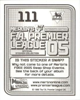 2004-05 Merlin F.A. Premier League 2005 #111 Mark Hughes Back