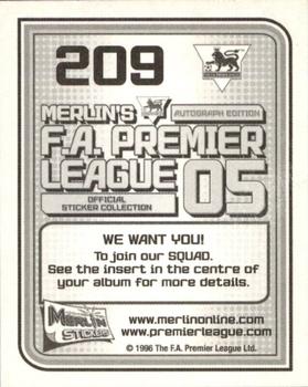 2004-05 Merlin F.A. Premier League 2005 #209 Danny Granville Back