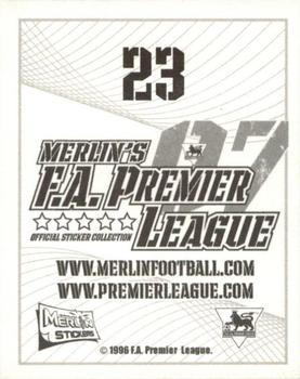 2006-07 Merlin F.A. Premier League 2007 #23 Gilberto Silva Back