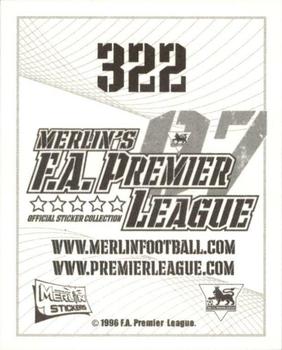 2006-07 Merlin F.A. Premier League 2007 #322 Massimo Maccarone Back