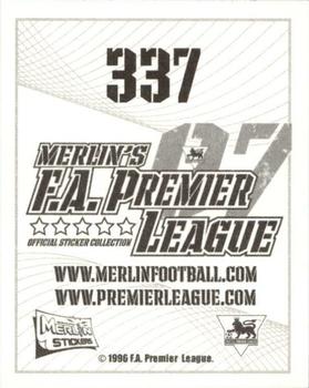 2006-07 Merlin F.A. Premier League 2007 #337 Charles N'Zogbia Back