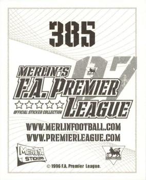2006-07 Merlin F.A. Premier League 2007 #385 Ulises de la Cruz Back