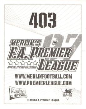 2006-07 Merlin F.A. Premier League 2007 #403 Ian Bennett Back
