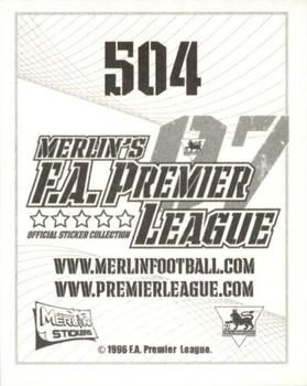 2006-07 Merlin F.A. Premier League 2007 #504 Ryan Taylor Back