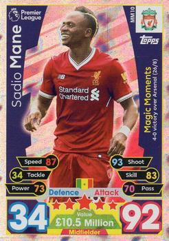 2017-18 Topps Match Attax Premier League Extra - Magic Moments #MM10 Sadio Mane Front
