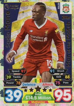 2017-18 Topps Match Attax Premier League Extra - Man of the Match #MA20 Sadio Mane Front