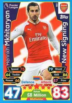2017-18 Topps Match Attax Premier League Extra - New Signing #NS1 Henrikh Mkhitaryan Front
