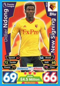 2017-18 Topps Match Attax Premier League Extra - New Signing #NS29 Didier Ndong Front