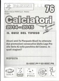 2014-15 Panini Calciatori Stickers #76 Hugo Almeida Back