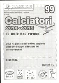 2014-15 Panini Calciatori Stickers #99 Dejan Lazarević Back