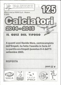 2014-15 Panini Calciatori Stickers #125 Piotr Zieliński Back