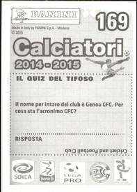 2014-15 Panini Calciatori Stickers #169 Aleandro Rosi Back