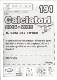 2014-15 Panini Calciatori Stickers #194 Alessandro Agostini Back