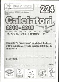 2014-15 Panini Calciatori Stickers #224 Joel Obi Back