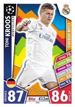 2017-18 Topps Match Attax UEFA Champions League - Club Heroes #CH1 Toni Kroos Front