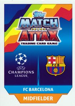 2017-18 Topps Match Attax UEFA Champions League - Club Heroes #CH2 Andres Iniesta Back